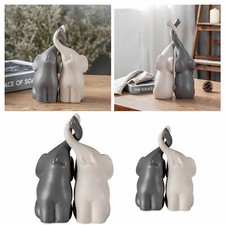 Figurine in ceramica  grigio e