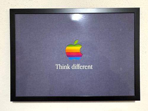 Frame quadro decorativo apple - decorativo,