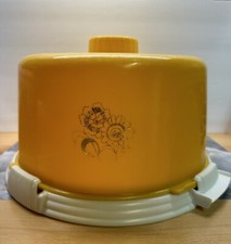 Cake Saver vintage giallo con