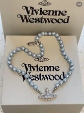 Collana Vivienne Westwood perle blu Saturno collana perle blu UK