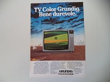 advertising Pubblicità 1985 TELEVISORE GRUNDIG TV COLOR SUPER