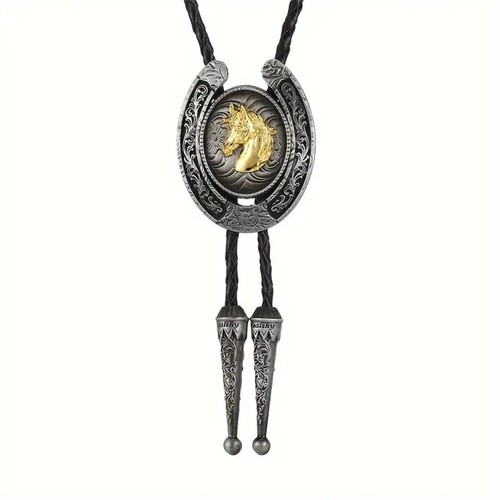 Cravatta bolo cavallo metallo - cavallo,