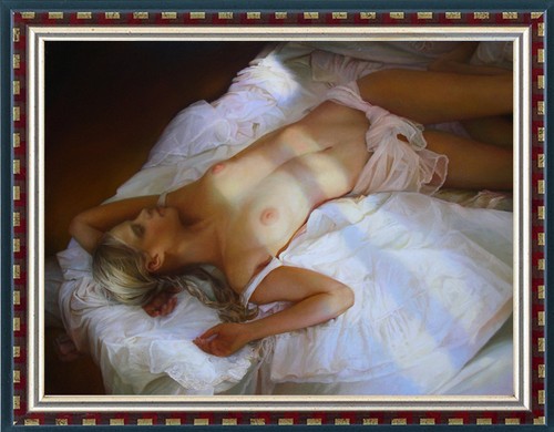 Original nude woman female - original,