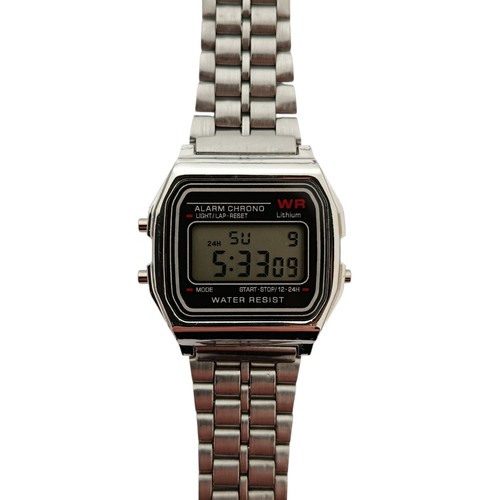 Reloj plateado estilo casio - estilo,
