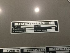 Emblema Ford, targa, 17 m, 20