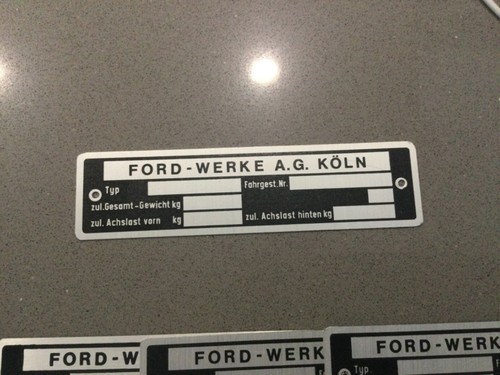 Emblema ford targa m - targa,, m,