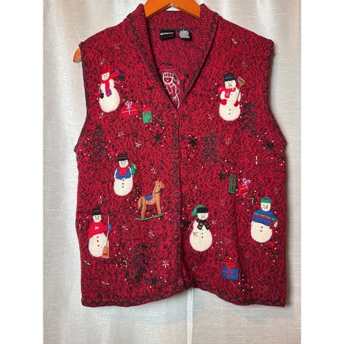 Erika maglia rossa gilet - rossa,