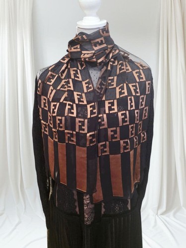 Sciarpa seta modello - seta, fendi