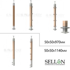 Acciaio inox legno montanti - acciaio,