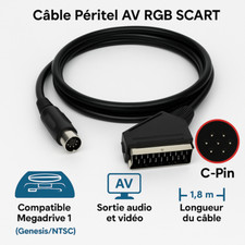 Câble Péritel AV RGB SCART