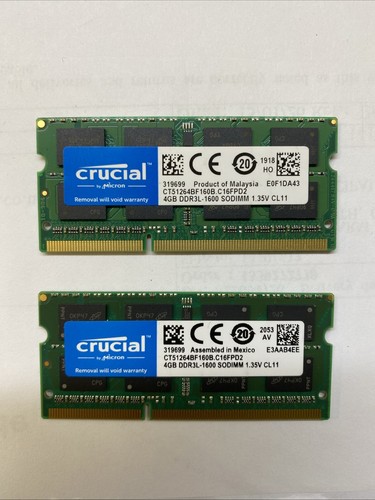 Crucial gb pc3 12800 - 2x,