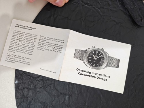 Booklet chronostop omega - chronostop,