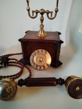 Telefono TELCER noce placcato