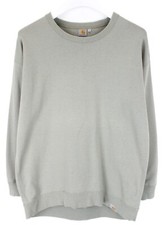 Carhartt Fluffy Oversized Felpa Donna Medio Girocollo Elasticizzato con Motivo