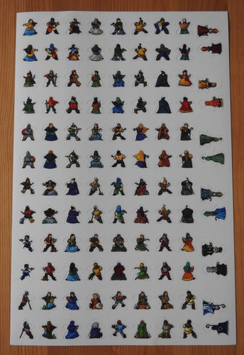 Carcassonne adesivi meeple - carcassonne,