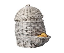 Grande Cesta Porta Verdure in Vimini per Patate, Mele, Arance - 46 x 35 x 45 cm