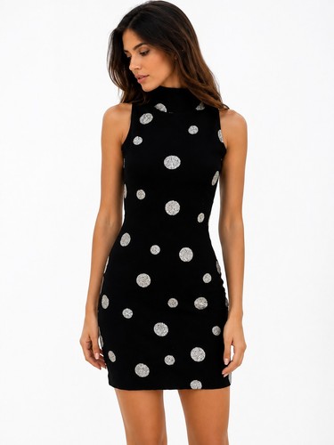 Sandro ferrone black dress - black,