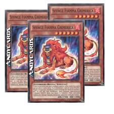 3x SFYNGE FIAMMA CHIMERICA • (Hazy Flame Sphynx) • Comune • CBLZ IT030 • 1Ed