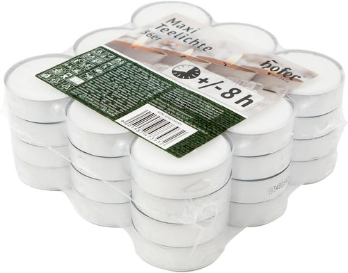 Maxi tealight candele bianche - tealight,