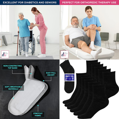 Cortos calcetines diabeticos - calcetines,