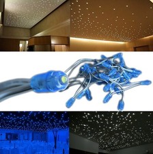 50 LED KIT CIELO STELLATO FARETTI INCASSO PUNTI LUCE BIANCA / BLU CONTROSOFFITTO