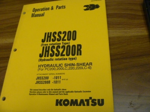 Komatsu jhss200 shin shear - jhss200,