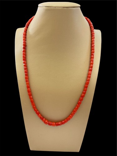 Collana corallo mediterraneo - collana,