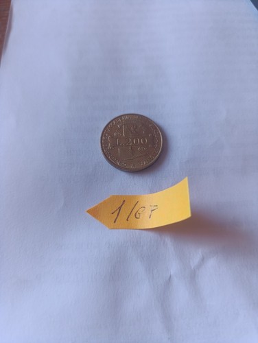 Moneta 200 lire del - moneta,