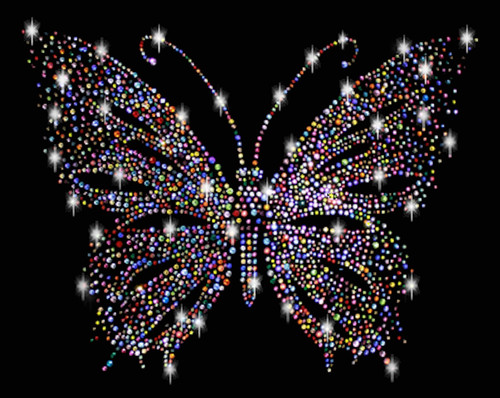 Strass farfalla immagine - cm,
