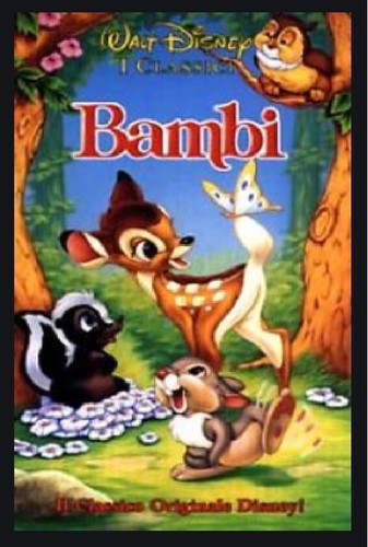 Vhs film bambi - film, animazione