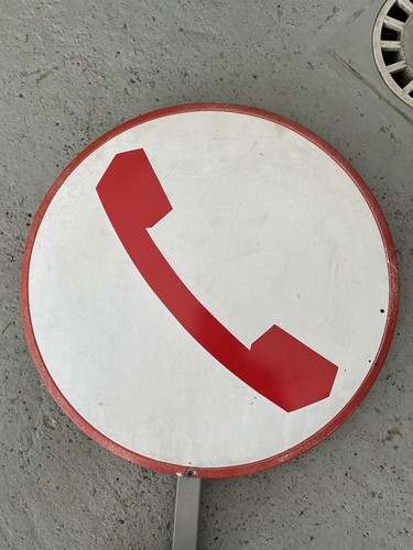 Insegna telefono vintage - telefono,