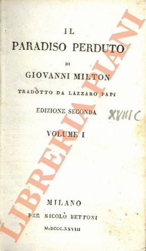 Milton john il paradiso - il,