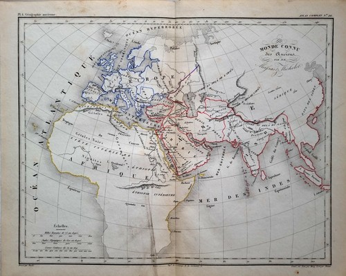 C1860 antico classica mappa - antico,