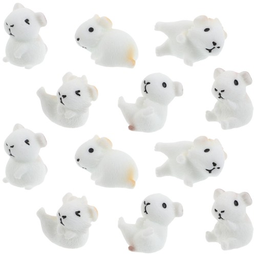 Pcs mini animali statuette - 12,
