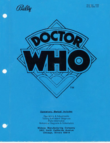Bally doctor who flipper - who,