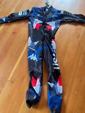 Tuta Kappa World Cup US Ski Team imbottita GS zip anteriore sci gara velocità Lg NON FIS