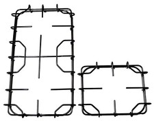 Kit 2 Griglie per Cucina Piano Cottura STAR 3 Fuochi + Piastra Elettrica