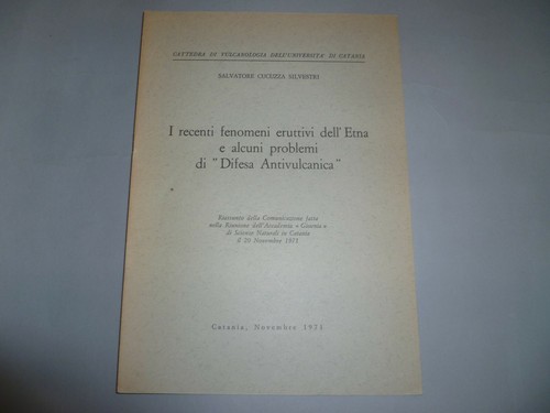 Recenti fenomeni eruttivi - fenomeni,