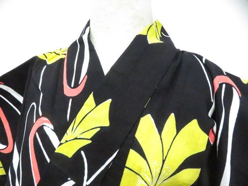 Kimono giapponese yukata nero - yukata,