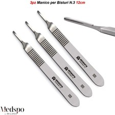 Strumentario Chirurgico Manico per Lame da Bisturi Coltello Manico Portalame 3pz
