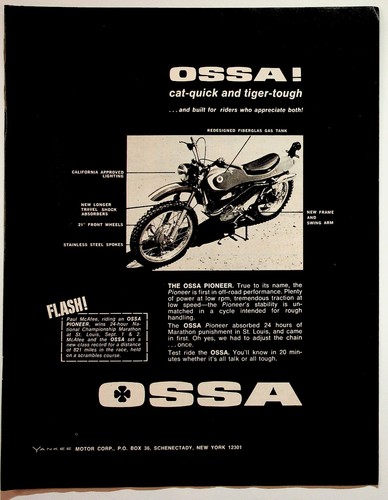 Ossa pioneer moto rivista - pioneer,