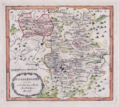 Mappa carinzia friesach - carinzia,