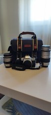 Fotocamera Pentax MZ-30. 2 obbiettivi, 1 Pentax 28-80 e 1 Pentax 100-300. 