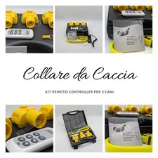 VALIGETTA KIT DA CACCIA 3 COLLARI per CANI CON TELECOMANDO FINO A 1000M italiano