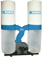 Aspiratore industriale per trucioli aspira doppio sacco aspiratrucioli Fervi