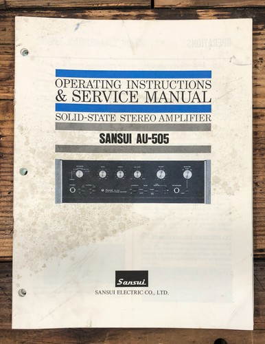 Amplificatore sansui 505 - amplificatore, au-505