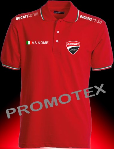 Polo ducati corse rossa cotone - corse,