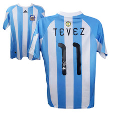 Carlos Tevez Signed Argentina