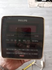 Vintage Philips cube radio sveglia alarm clock D3112/30