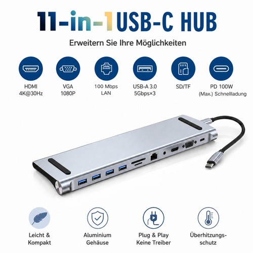 Hub usb 1 - 11, docking
